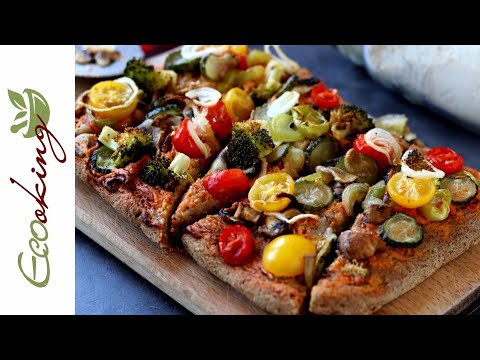 Видео: ENG SUB 🔥 Пицца на домашней муке vegan | gluten free