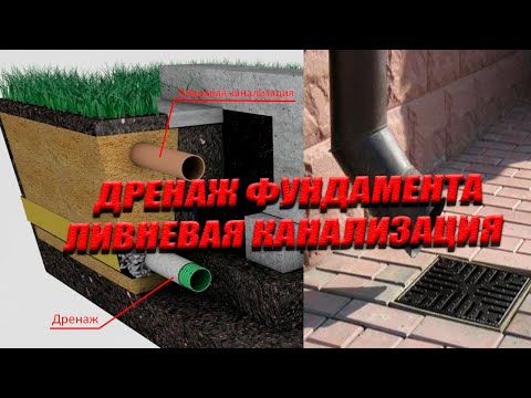Видео: Прифундаментный Дренаж и Ливневая Канализация - Что Это Такое? Для Чего Нужны В Частном Доме?