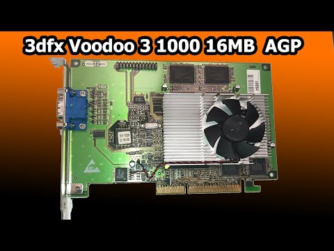 Видео: 3dfx Voodoo 3 1000 AGP - Обзор, разгон и тестирование