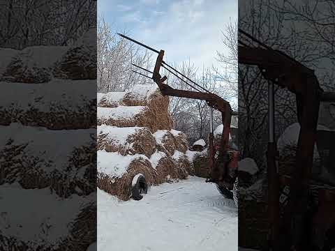 Видео: Погрузчик КУН задненавесной, быстросъёмный для т - 25.