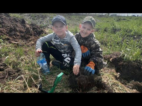 Видео: Совместный выезд на коп с каналом Жизнь деревне!!!