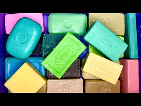 Видео: ASMR🔪Cutting dry soap 🧼😋🫶Резка сухого и подсушенного мыла💜🩵💚💙🤍❤️💛🤎🧡