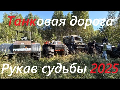 Видео: Рукав судьбы Танковая дорога Жёсткий #тест 4 #вездеходов по торфу Проходимость и сравнение переломок