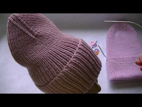 Видео: Вязаная шапка  тыковка с интересной  макушкой.