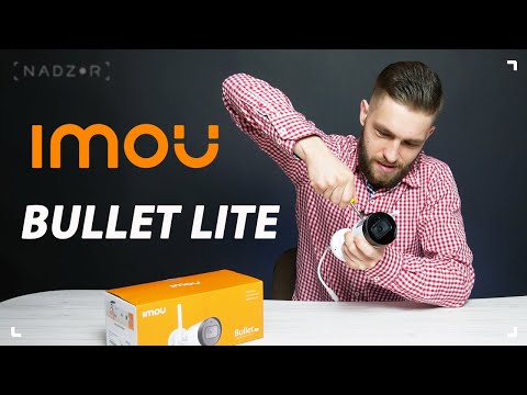Видео: Камера видеонаблюдения с записью и микрофоном IMOU Bullet Lite (Dahua G22P) для уличной установки.