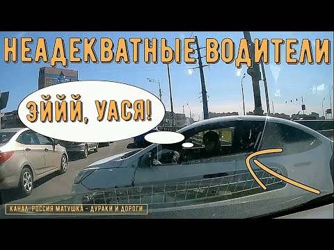 Видео: Неадекватные водители и дураки на дороге #424! Подборка на видеорегистратор!