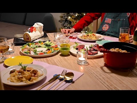 Видео: Роскошный рождественский ужин дома / Кулинарный влог