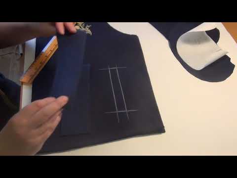 Видео: Карман в листочку на трикотаже