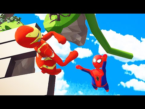 Видео: ЛОВИ МЕНЯ СКОРЕЕ БРАТАН HUMAN FALL FLAT | пластилиновые герои Володя Человек Паук и Железный Человек