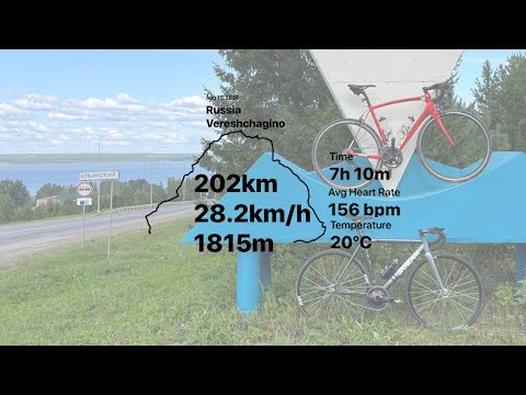 Видео: Бревет\ Верещагино-Ильинский-Пермь\ FIXED GEAR