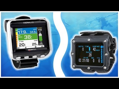 Видео: Сравнение — Mares Genius против Shearwater Perdix AI