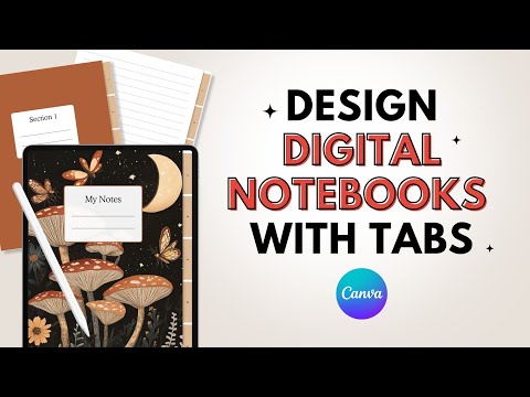 Видео: Создайте цифровой блокнот с гиперссылками в Canva — шаг за шагом