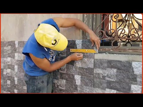 Видео: Установка каменной плитки для фасада дома инновационным и прекрасным способом