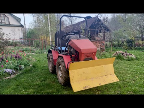 Видео: Повний огляд міні трактора(переломка,4х4,саморобний)