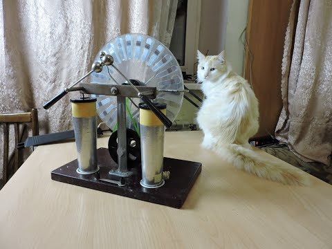 Видео: Электрофорная машина   1
