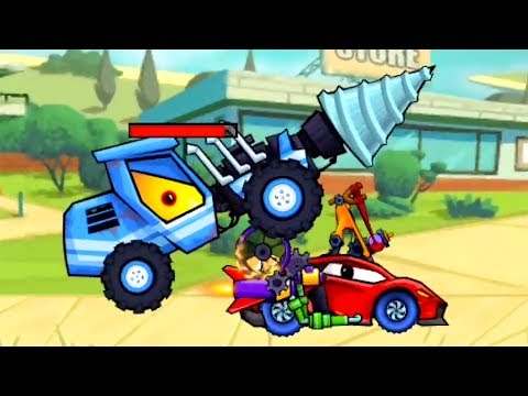 Видео: КРАСНАЯ МАШИНКА против ХИЩНЫХ МАШИН #4 Мультик по игре Car Eats Car 2