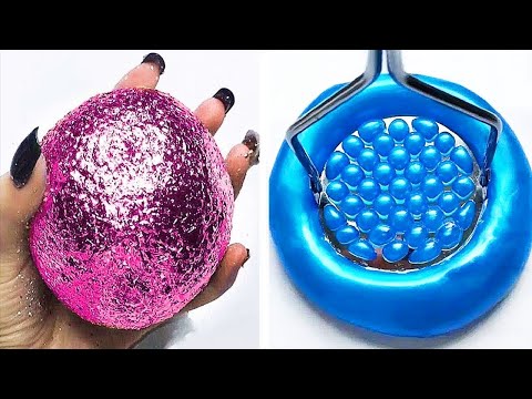 Видео: Удовлетворяющая слизь ASMR | Расслабляющее видео слизи # 1308