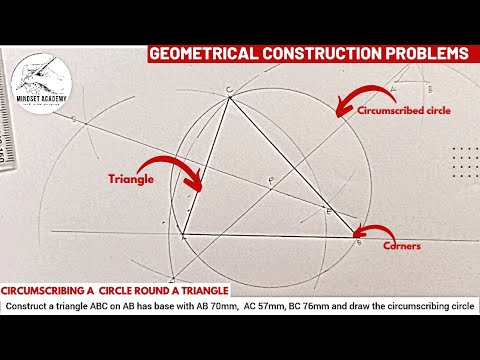 Видео: Как описать окружность вокруг треугольника