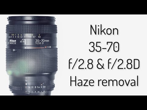 Видео: Ремонт объектива: Nikkor 35-70mm f/2.8: удаление дымки