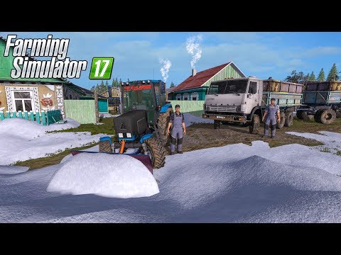 Видео: ПРИШЛА ЗИМА! ЧИСТИМ СНЕГ НА ТРАКТОРЕ!  FARMING SIMULATOR 17