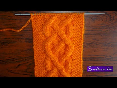 Видео: Мастер класс УЗОР ЖГУТЫ. Ирландские Узоры, АРАНЫ Вязание СПИЦАМИ № 54