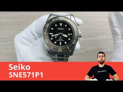 Видео: Солнечный дайвер / SEIKO SNE571P1