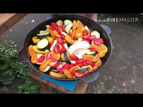 Видео: Басма в казане на костре.