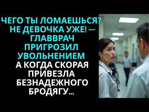 Видео: Чего ты ломаешься_ Не девочка уже! – главврач пригрозил увольнением… А когда скорая привезла бродягу