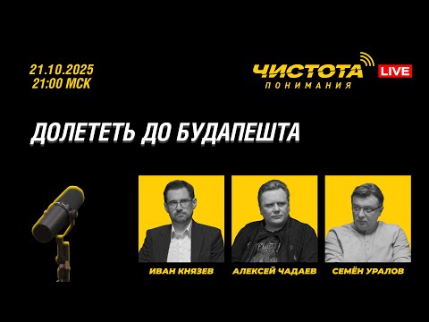 Видео: Чистота понимания LIVE // Долететь до Будапешта