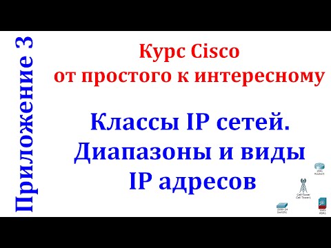 Видео: Классы IP сетей, диапазоны, виды адресов внутри IP сети