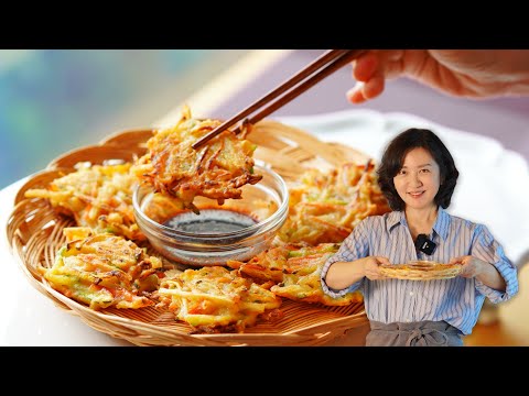 Видео: Корейские овощные оладьи l Yachae Twigim