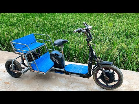Видео: Я сделал очень удобный электромобиль из мусора