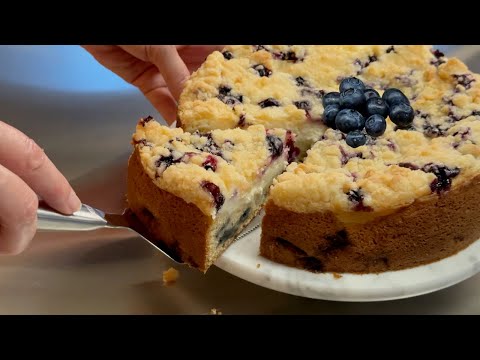 Видео: Как приготовить лучший кофейный пирог с черничным кремом и сыром!