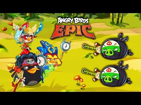 Видео: СВИНЬИ НИНДЗЯ ПОХИТИЛИ ЗЛЫХ ПТИЧЕК Мультяшная игра про птиц Angry Birds Epic