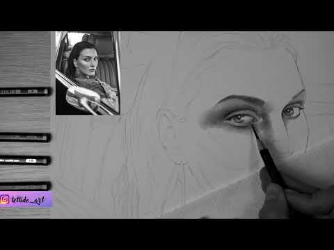 Видео: Рисуем портрет в реальном времени часть 1