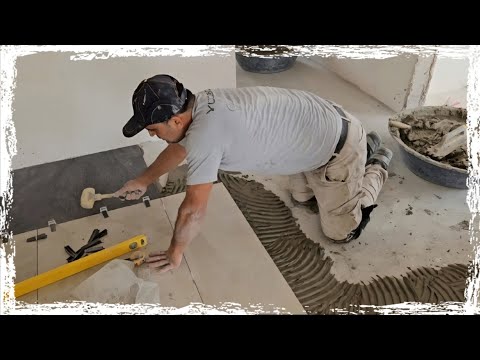 Видео: Как уложить гранитный пол? Как уложить гранит 60x120 в коридоре?