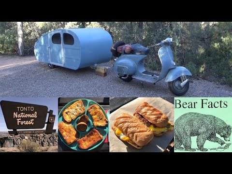 Видео: Кемпинг на вершине горы в Vespa Teardrop