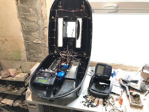 Видео: Описание работы по замене электроники карпового кораблика Амина - interplastics - Павел Кеба