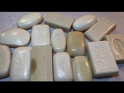 Видео: Asmr soap cutting/dry soaps/ Relaxing video/Резка сухого мыла белого цвета 🤍