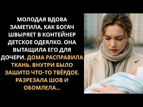 Видео: Молодая мать увидела, как богач выбрасывает детское одеяло… Она подняла его — и началось чудо