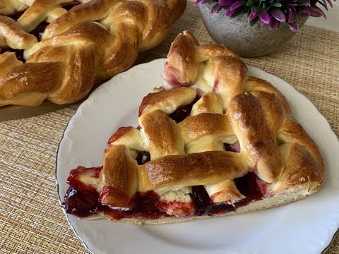 Видео: ВКУСНЫЙ АРОМАТНЫЙ ПИРОГ С ВИШНЕЙ, КОТОРАЯ НИКУДА НЕ УБЕЖИТ/ Сдобное дрожжевое тесто без опары