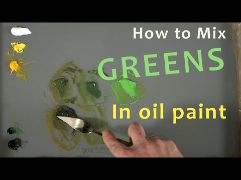 Видео: Как смешивать зелень с масляной краской