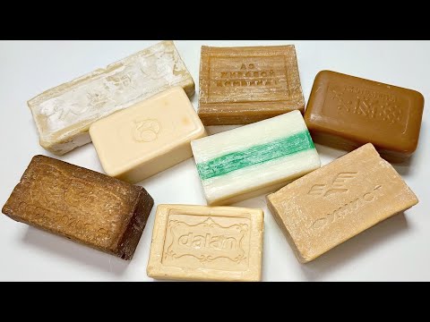 Видео: Cutting laundry soap. ASMR. Резка хозяйственного мыла. Асмр