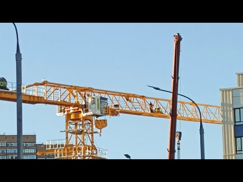 Видео: монтаж башенного крана 🏗️ ZOOMOLION