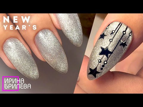 Видео: Новогодний маникюр 🎄 Коррекция нарощенных ногтей 🎄 Ирина Брилёва