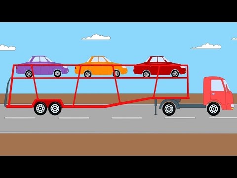 Видео: Мультфильм для детей - Пазл с машинками (Прицепы) - серия 6