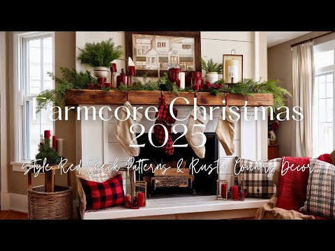 Видео: Farmcore Рождество 2025 | Как создать теплые праздничные образы с узорами в красную клетку и дере...