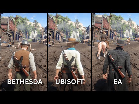 Видео: Если бы Red Dead Redemption 2 сделали другие компании...
