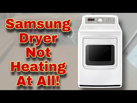 Видео: Как исправить ошибку «Сушильная машина Samsung не нагревается» | Включается, но не нагревается | ...
