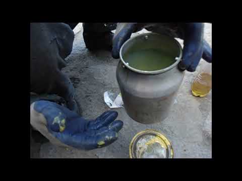 Видео: Эпоксидка с  краской пф115  крашу метал